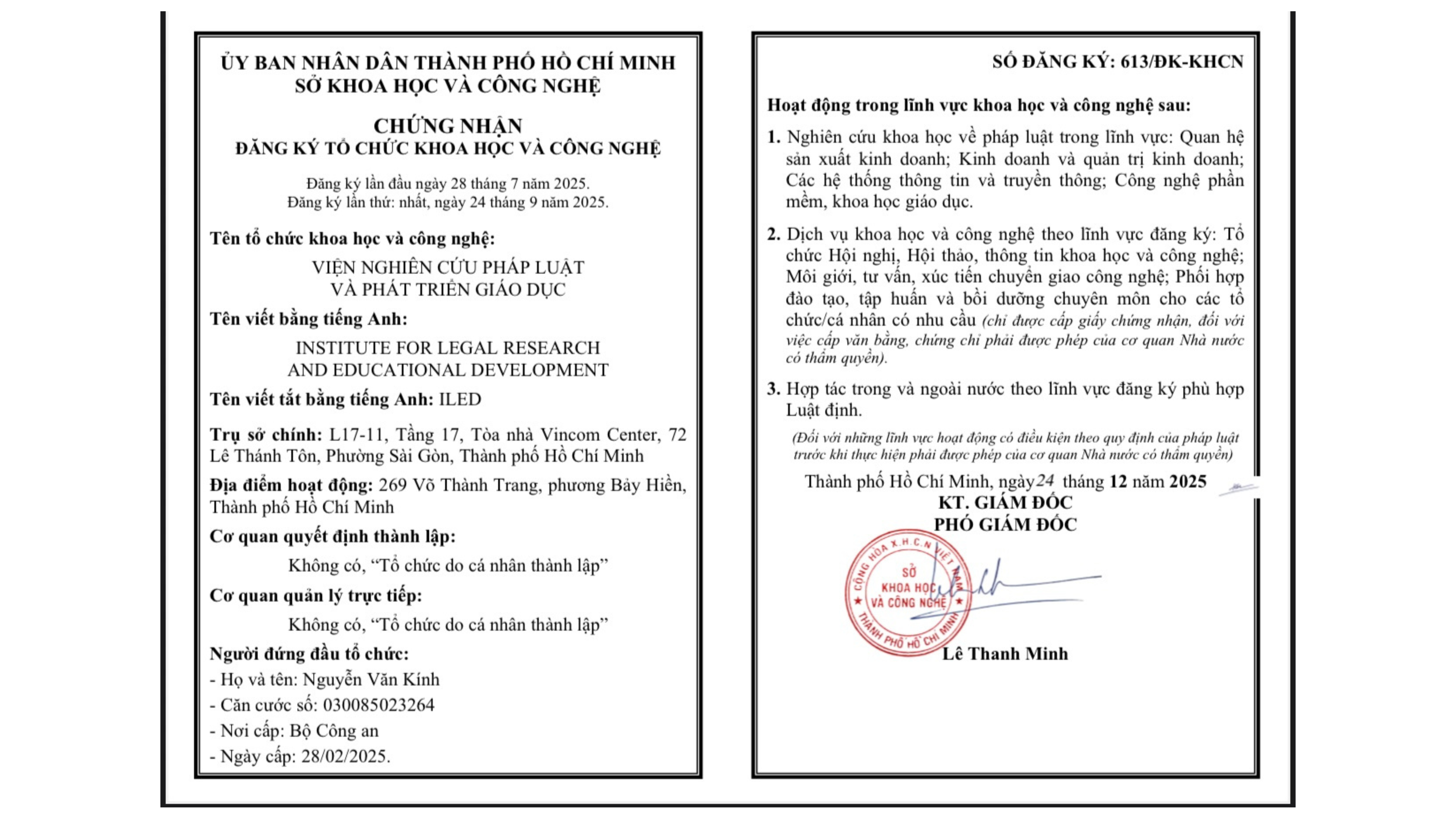 giấy phép hoạt động