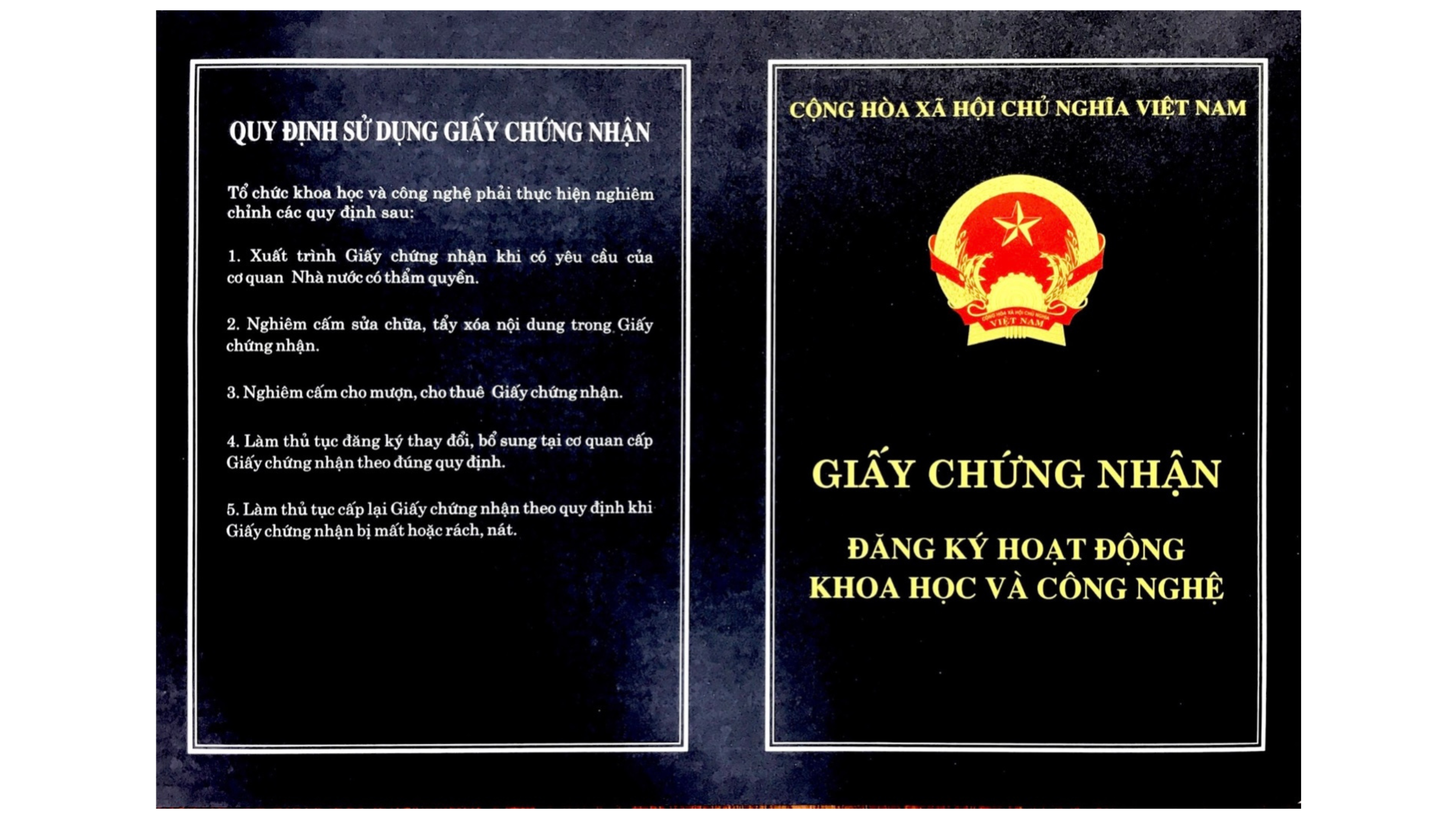 giấy phép hoạt động